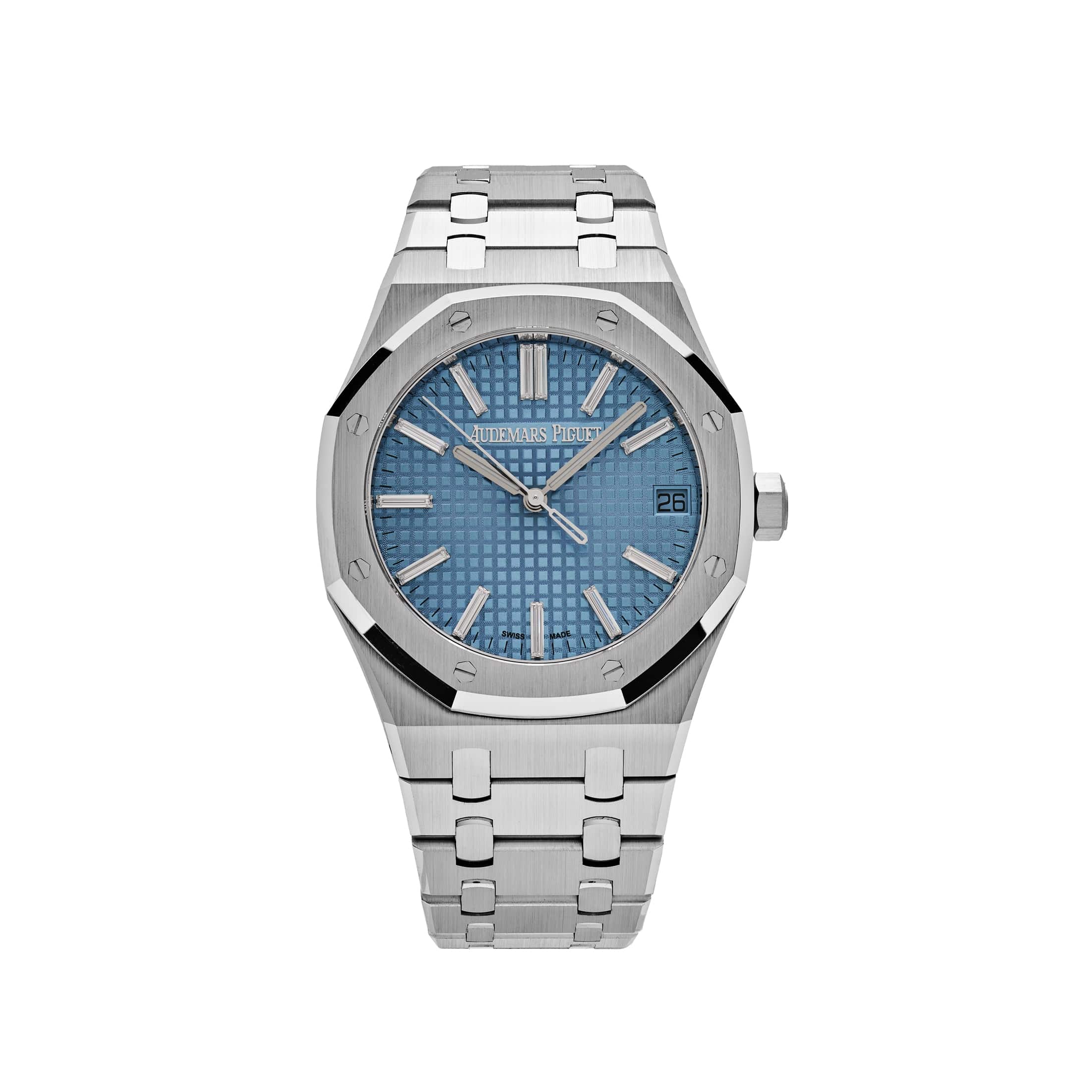 Audemars Piguet Royal Oak 15510BC.OO.1320BC.01 White Gold Blue Baguette Dial Limited Edition of 100