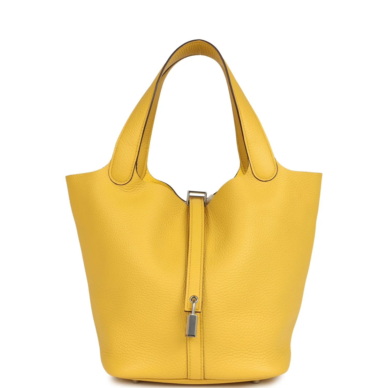 Hermes Picotin Lock 22 Sun Clemence Palladium Hardware