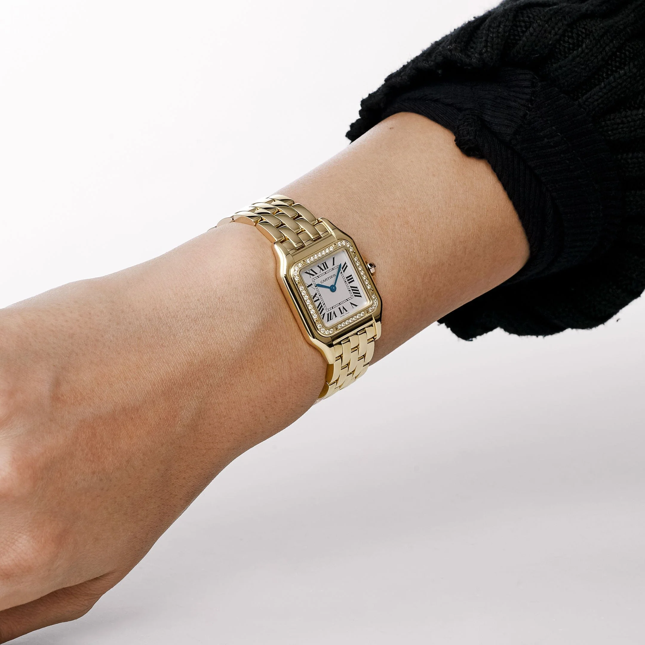 Cartier Panthère WJPN0066 'Ladies' Yellow Gold White Dial Diamond Bezel Quartz (2025)