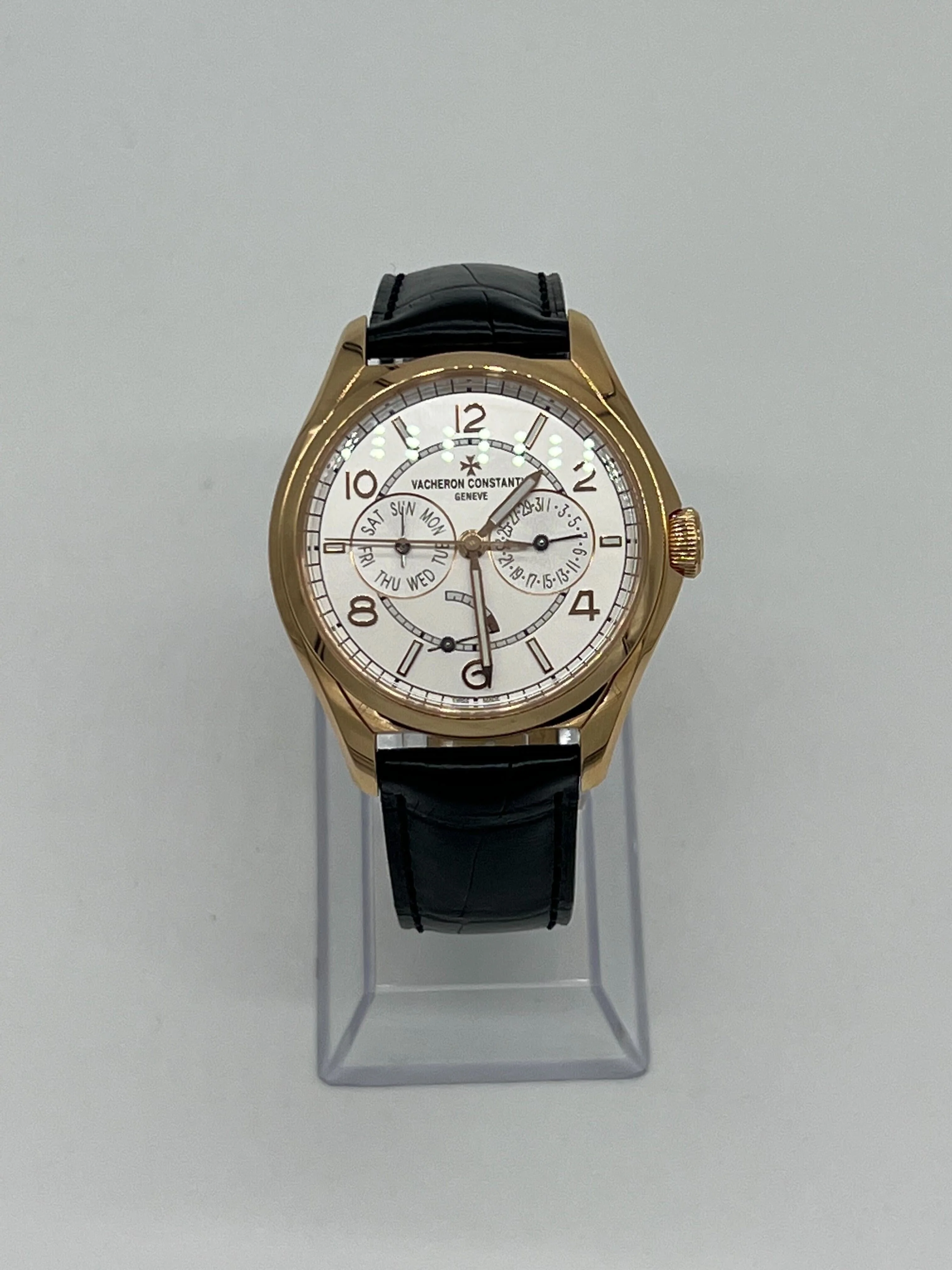 Vacheron Constantin Fifty-Six Day Date 4400E/000R-B436 Rose Gold Silver Dial
