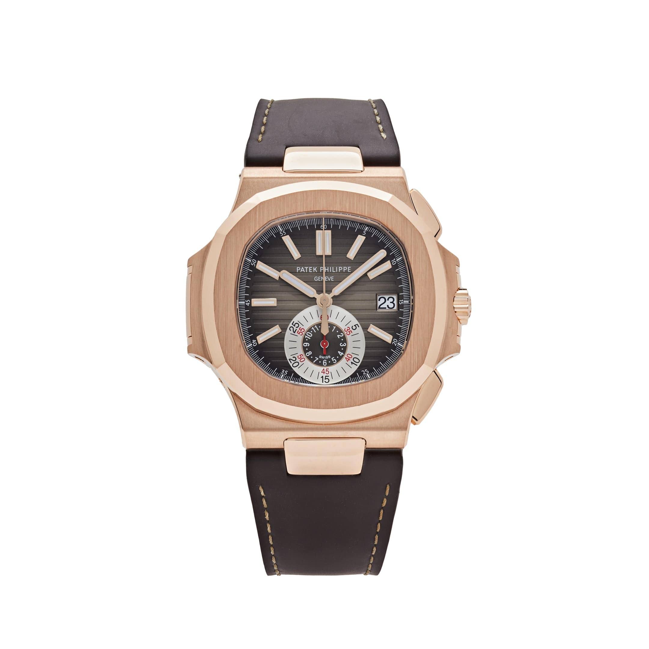 Patek Philippe Nautilus 5980R-001 Chronograph Rose Gold Brown Dial (2011)