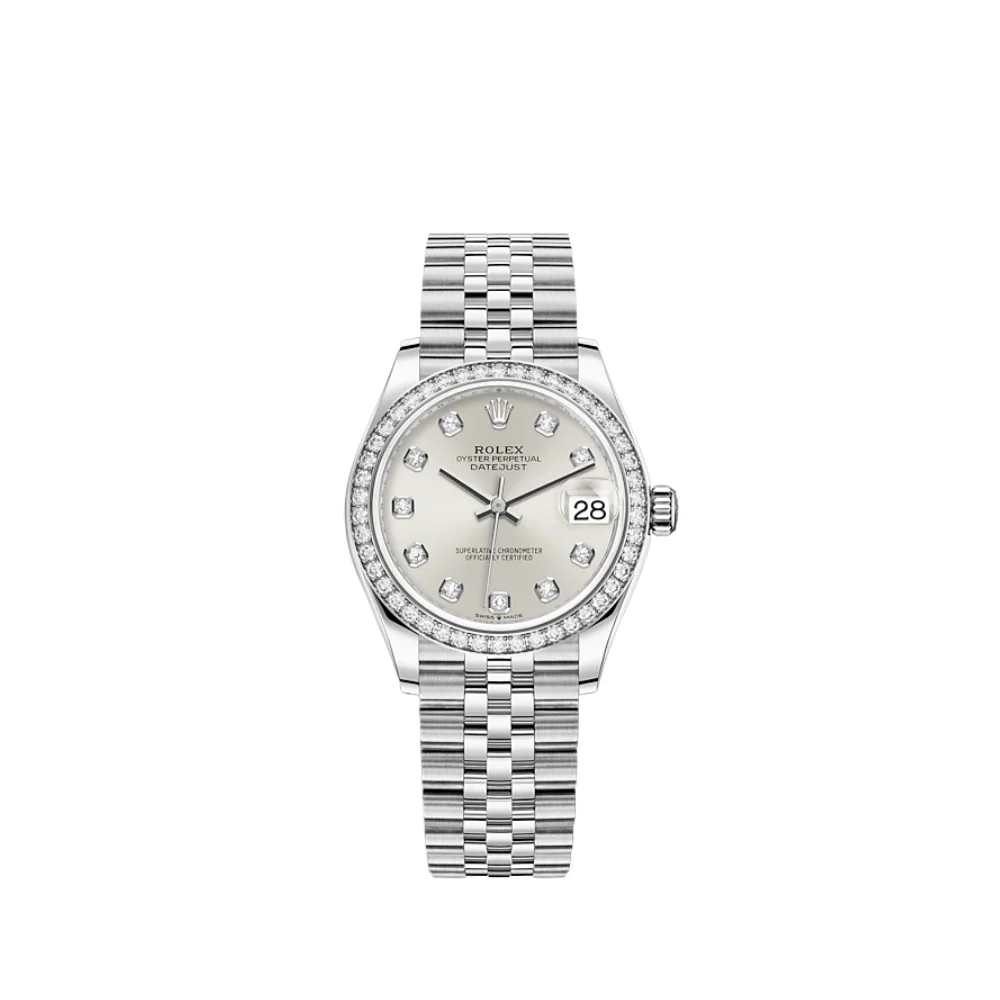 Rolex Datejust 36 278384RBR 'Ladies' White Gold Stainless Steel Silver Dial