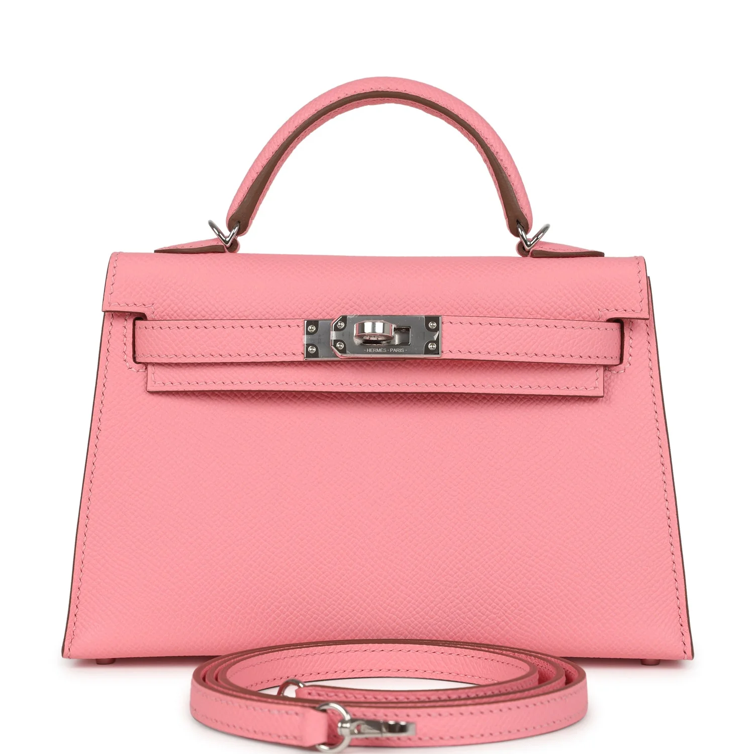 Hermes Kelly Sellier 20 Rose Confetti Epsom Palladium Hardware