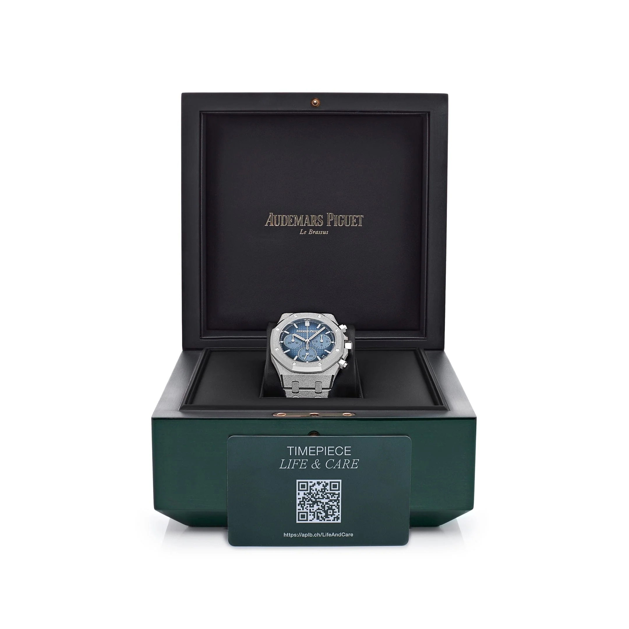 Audemars Piguet Royal Oak 26240BC.GG.1324BC.02 Chronograph Frosted White Gold Light Blue Dial (2024)