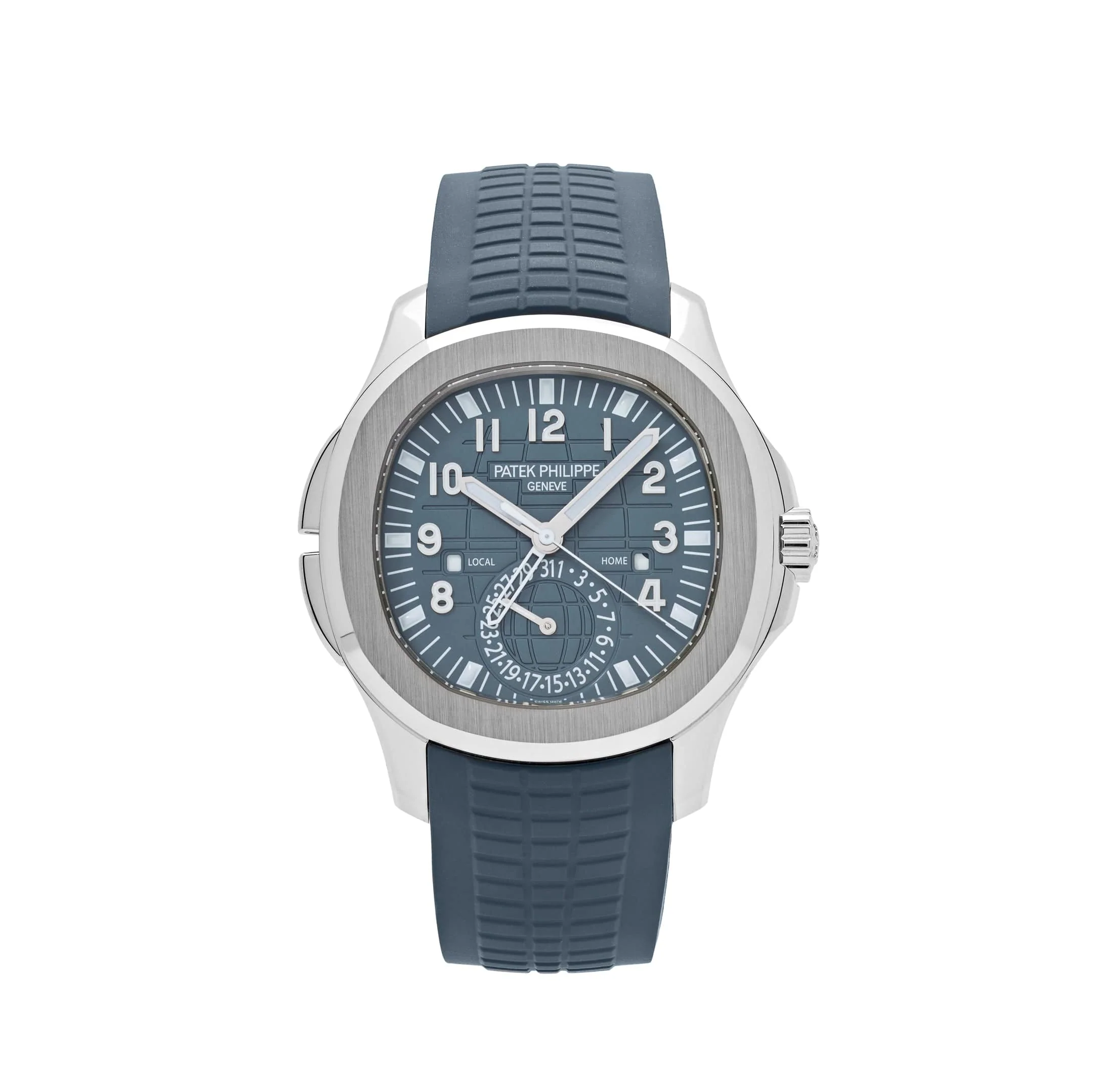 Patek Philippe Aquanaut 5164G-001 'Travel Time' White Gold Blue-Gray Dial (2025)