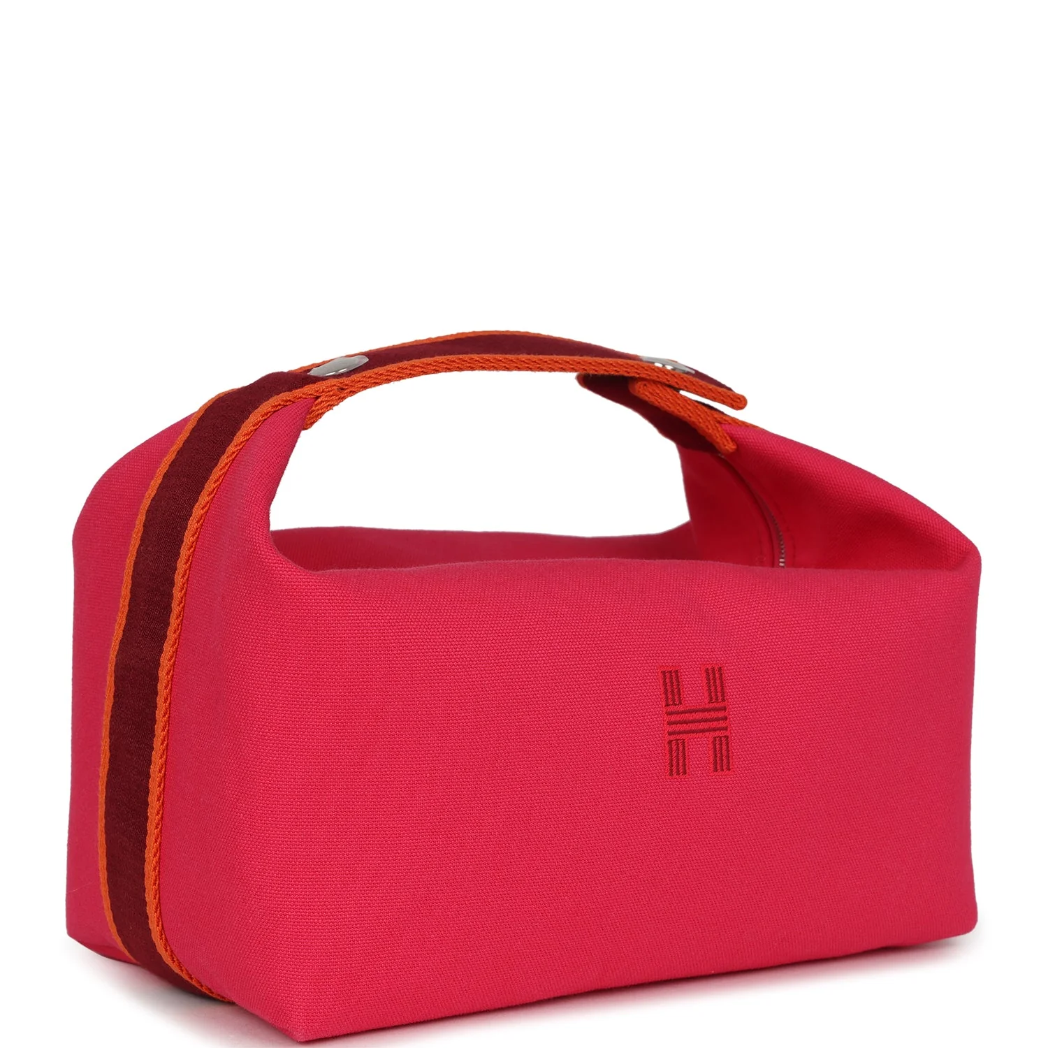 Hermes Bride A Brac Carre Case GM Hibiscus Canvas Palladium Hardware