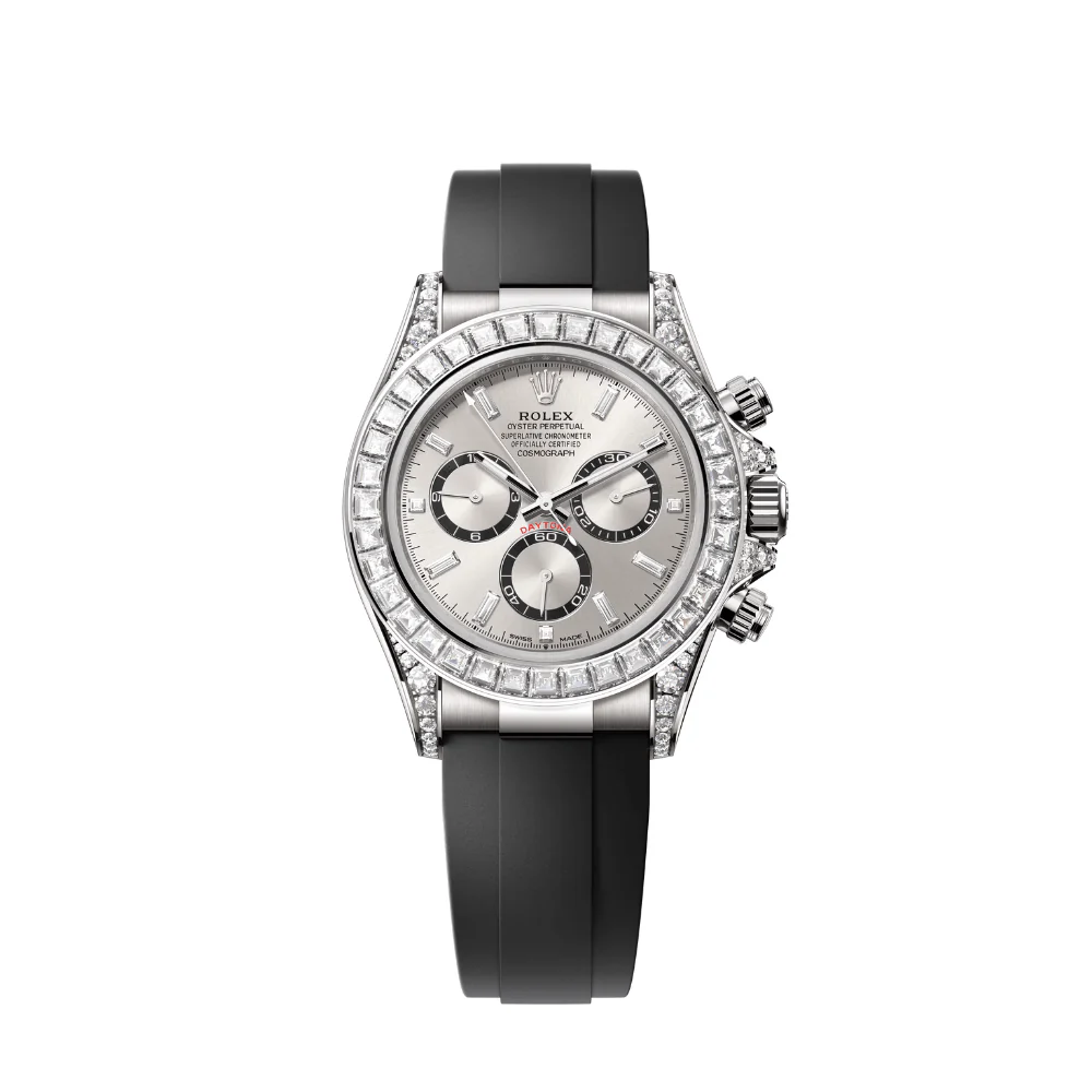 Rolex Daytona 126539TBR White Gold Grey Diamond Dial Diamond Bezel