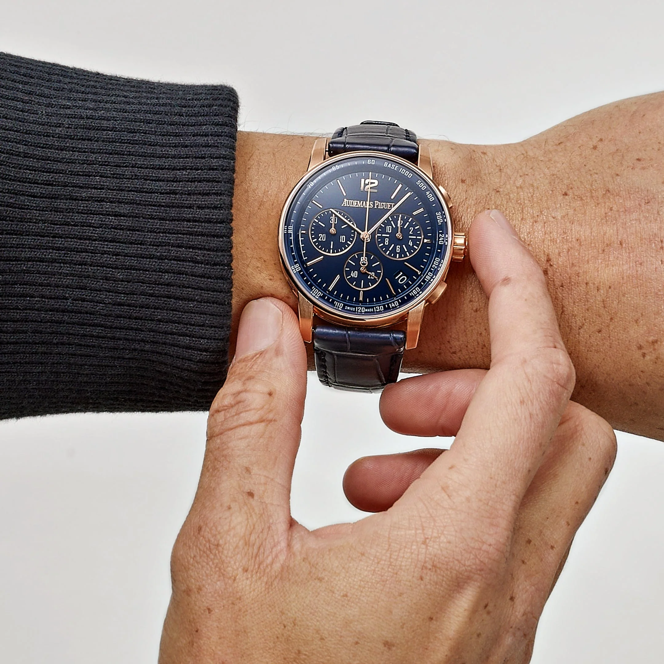 Audemars Piguet Selfwinding Chronograph Code 11.59 26393OR.OO.A321CR.01 Lacquered Blue Dial