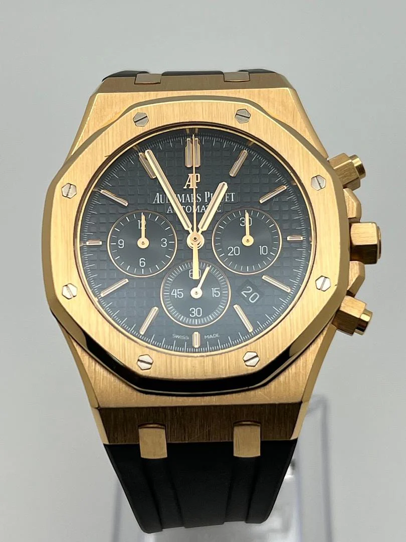 Audemars Piguet Royal Oak 26320OR.OO.D002CR.01 Selfwinding Chronograph Rose Gold Black Dial