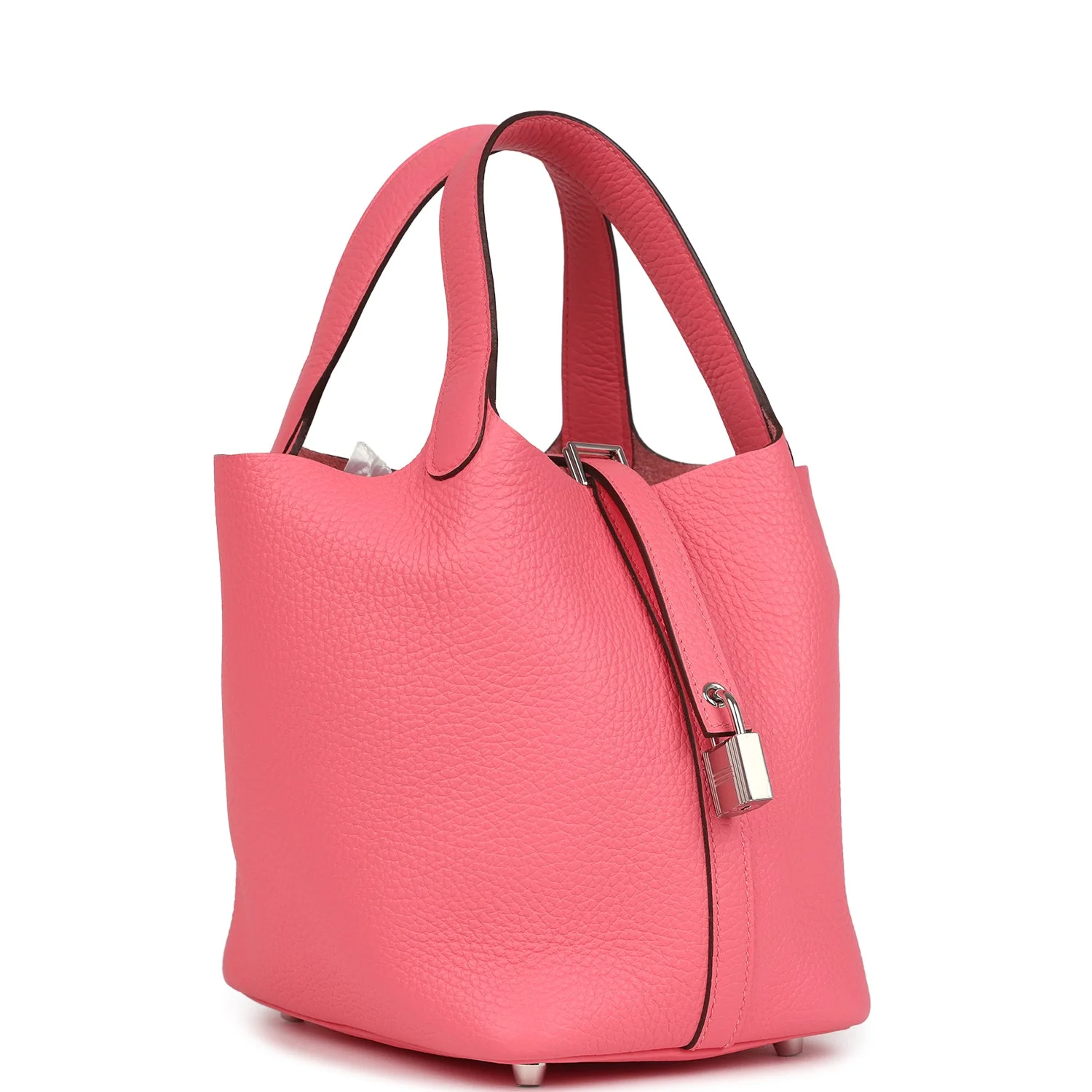 Hermes Picotin Lock 18 Rose Azalee Clemence Palladium Hardware