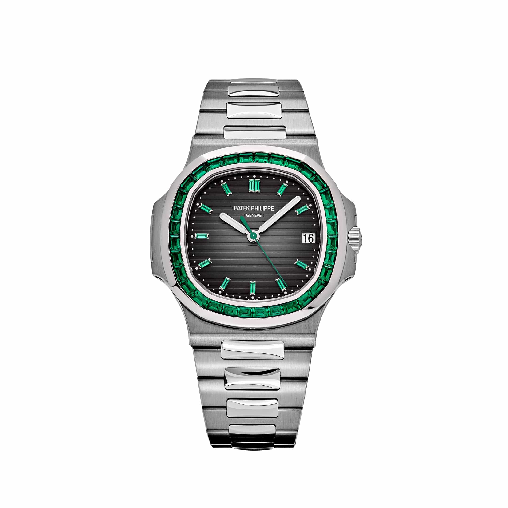 Patek Philippe Nautilus 5711/113P-001 Platinum Emeralds Black Dial