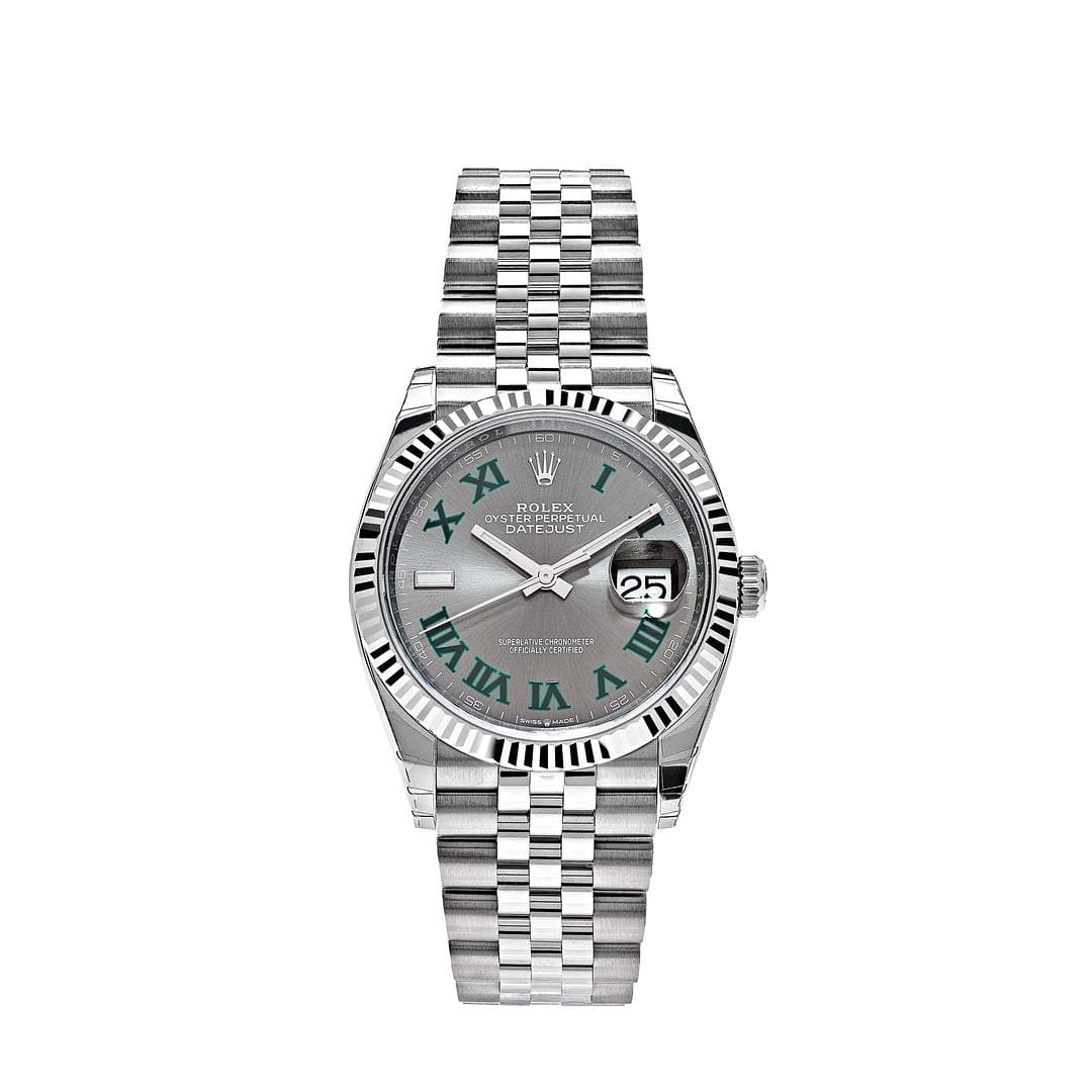 Rolex Datejust 36 126234 Stainless Steel Slate 'Wimbledon' Dial Jubilee (2022)