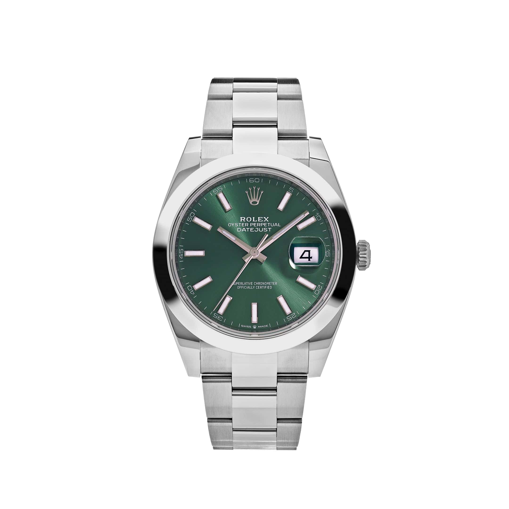 Rolex Datejust 41 126300 Stainless Steel Green Dial Oyster (2025)