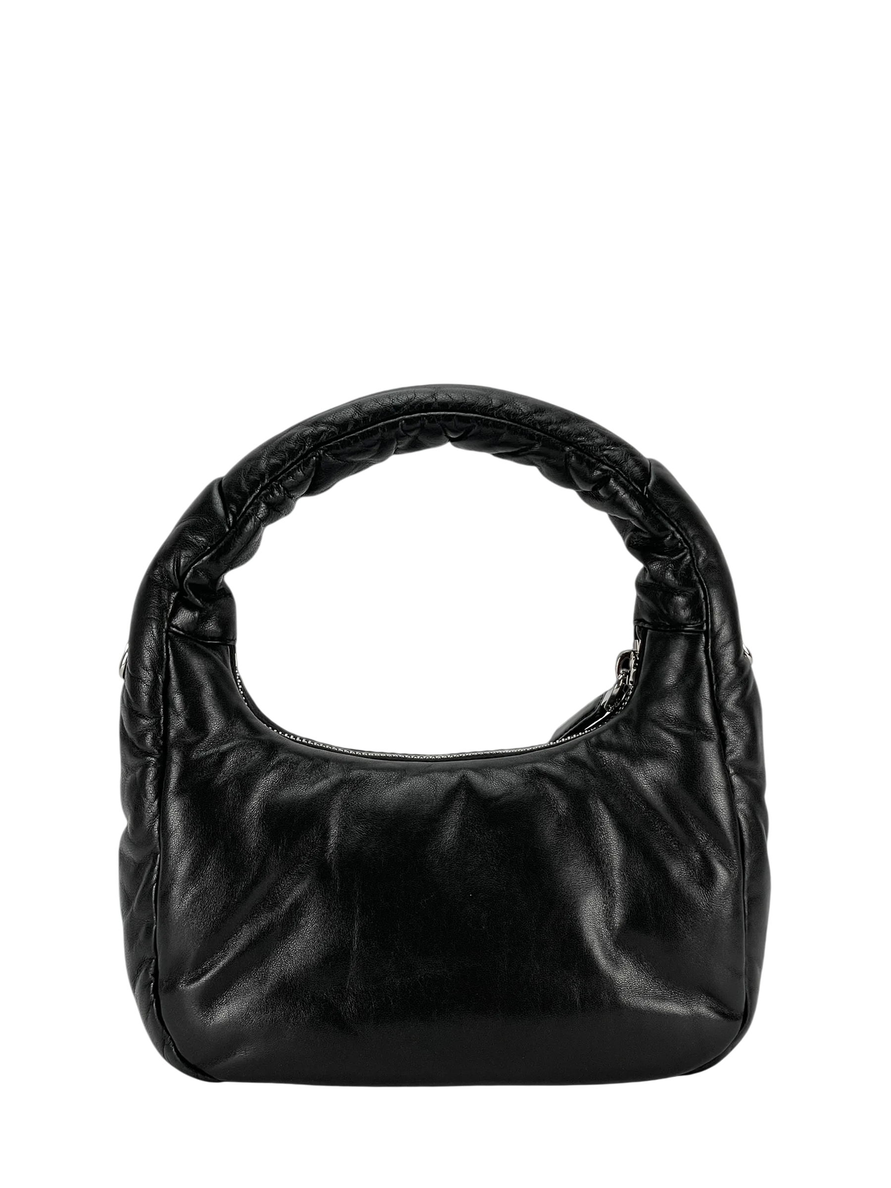 PRADA - Mini Soft Padded Nappa Black Leather