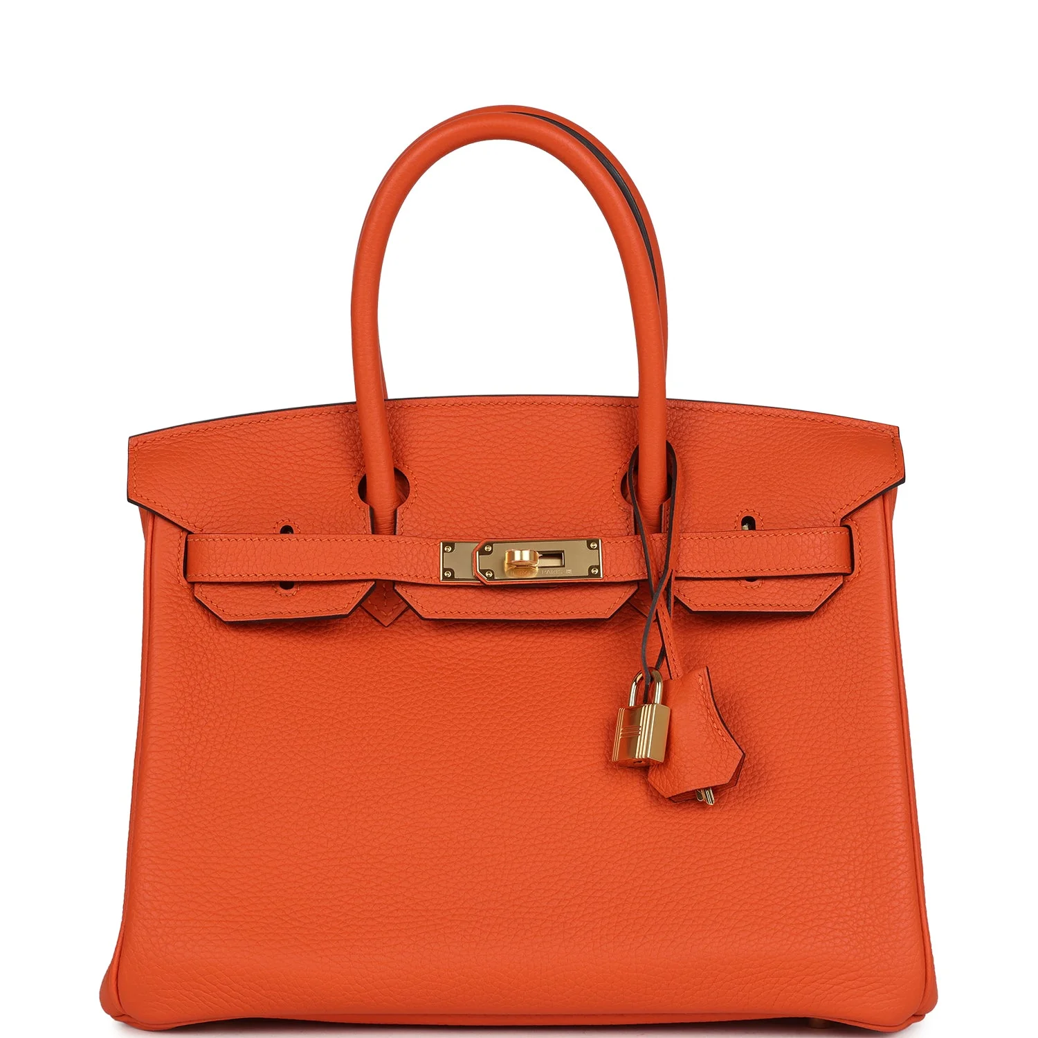 Hermes Birkin 30 Feu Togo Gold Hardware