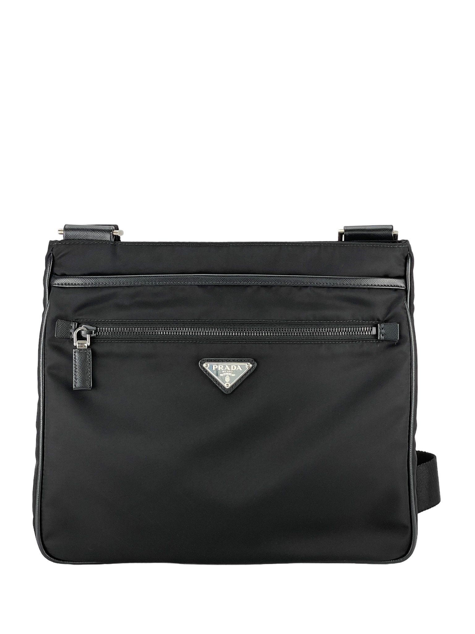 PRADA - Black Nylon Messager Bag