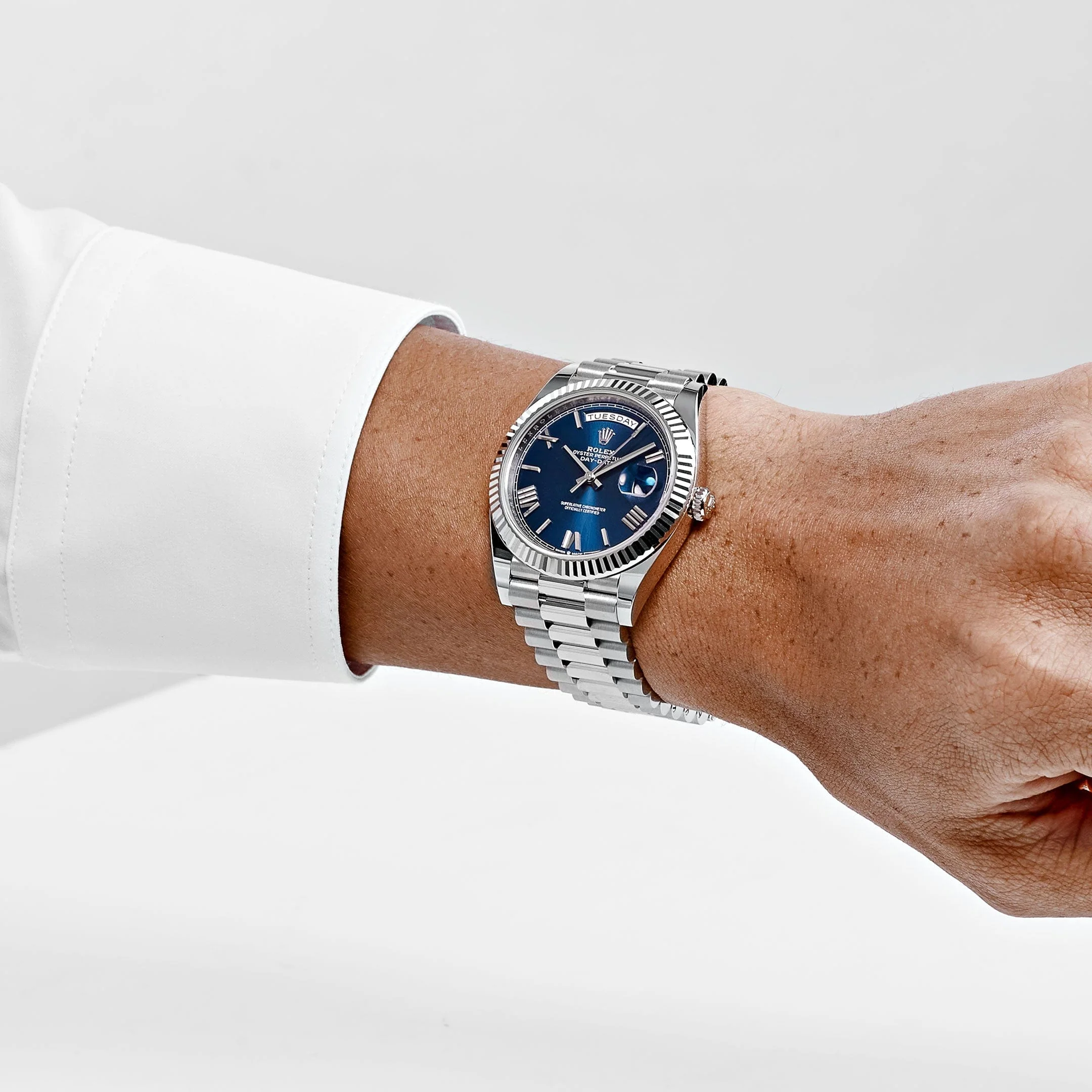 Rolex Day-Date 40 228239 White Gold Blue Dial (2023)