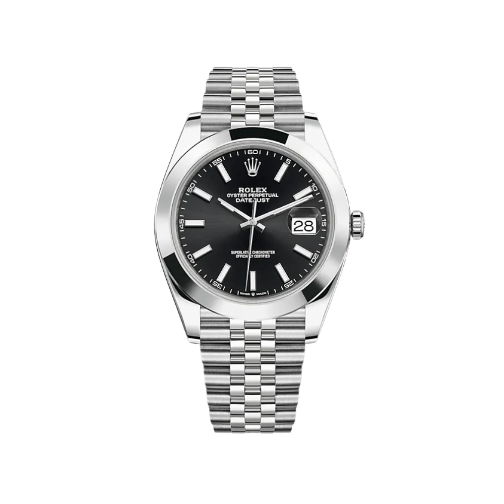 Rolex Datejust 41 126300 Stainless Steel Black Dial Jubilee