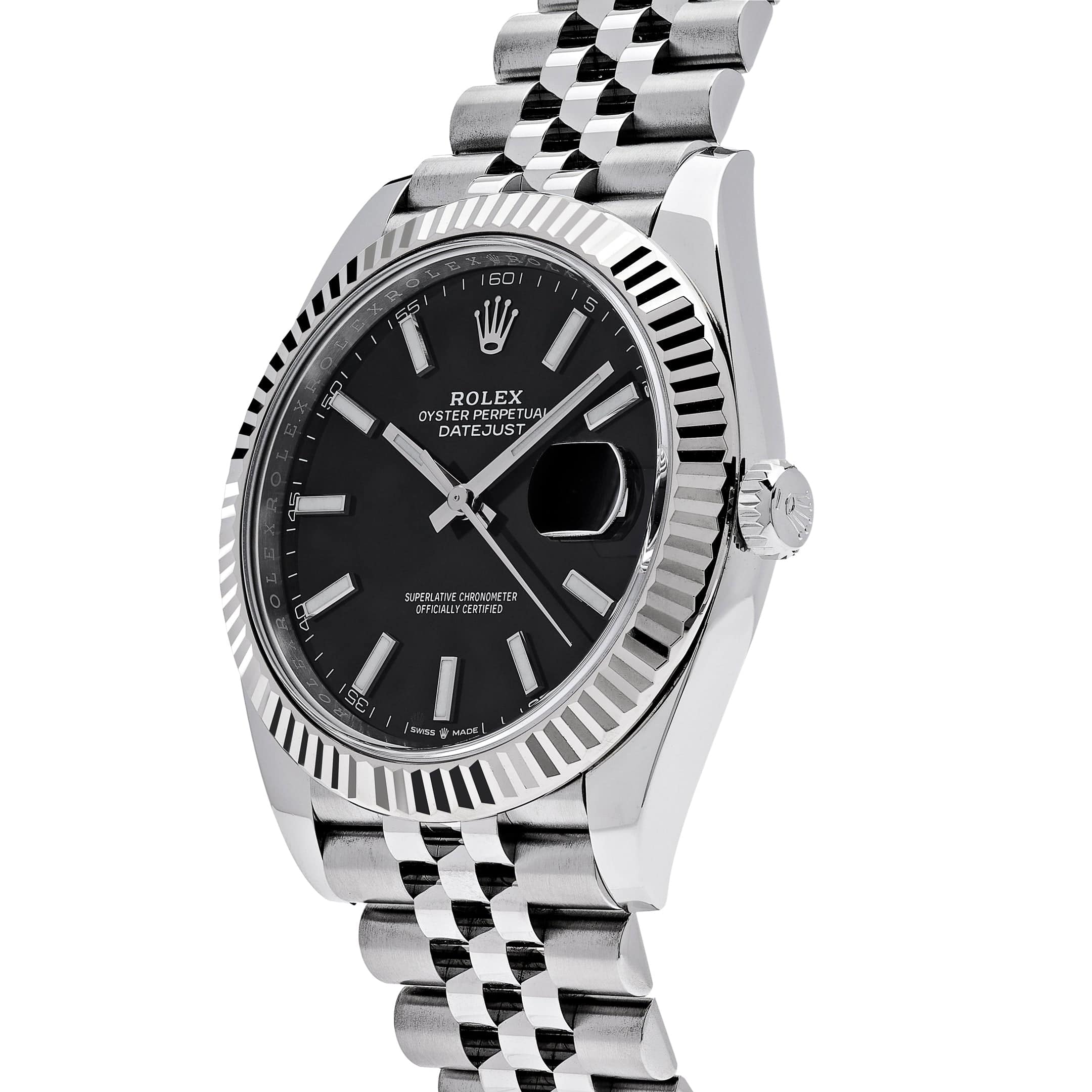 Rolex Datejust 41 126334 Stainless Steel Black Dial Jubilee Bracelet
