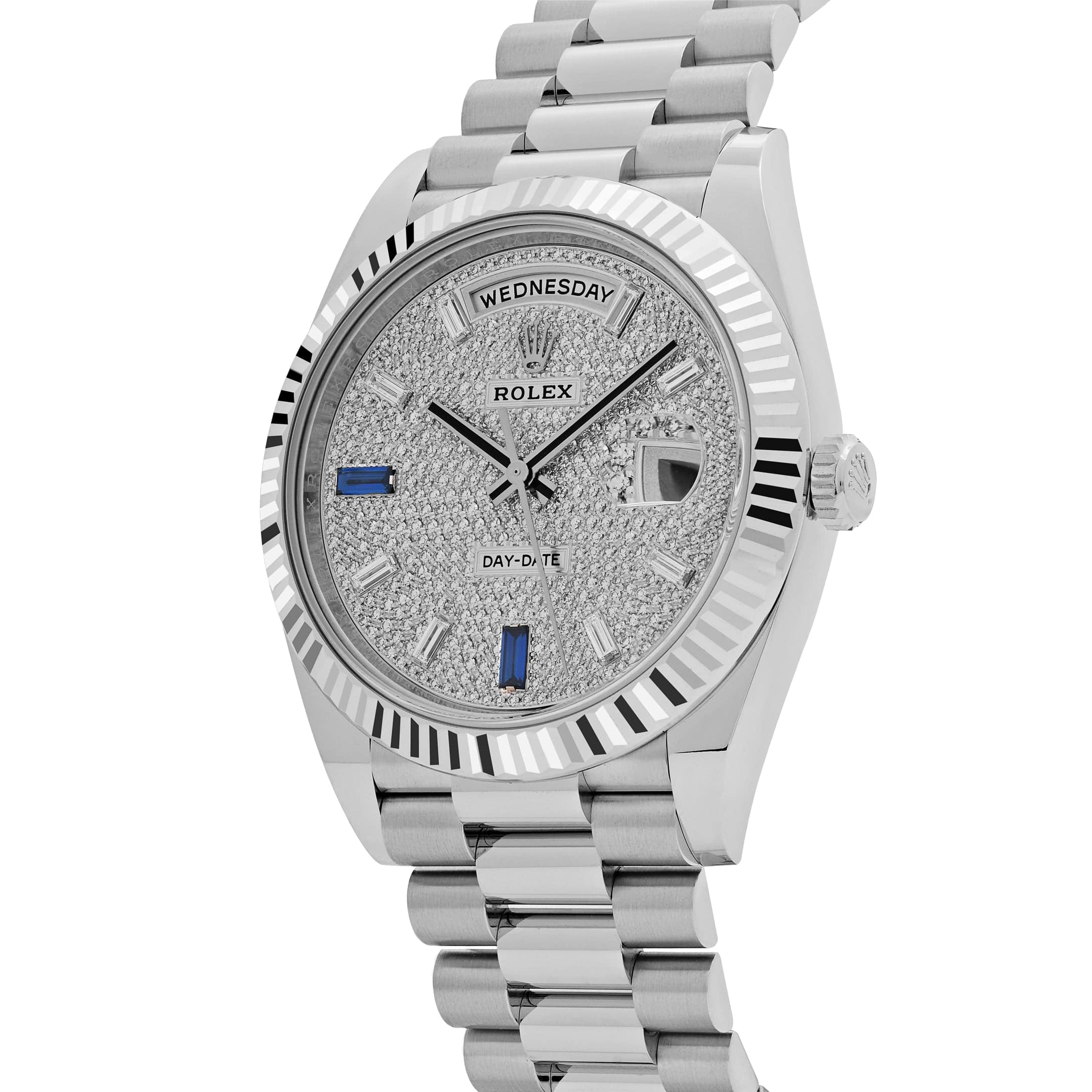 Rolex Day-Date 40 228236 Platinum Pavé Diamond Dial (2023)