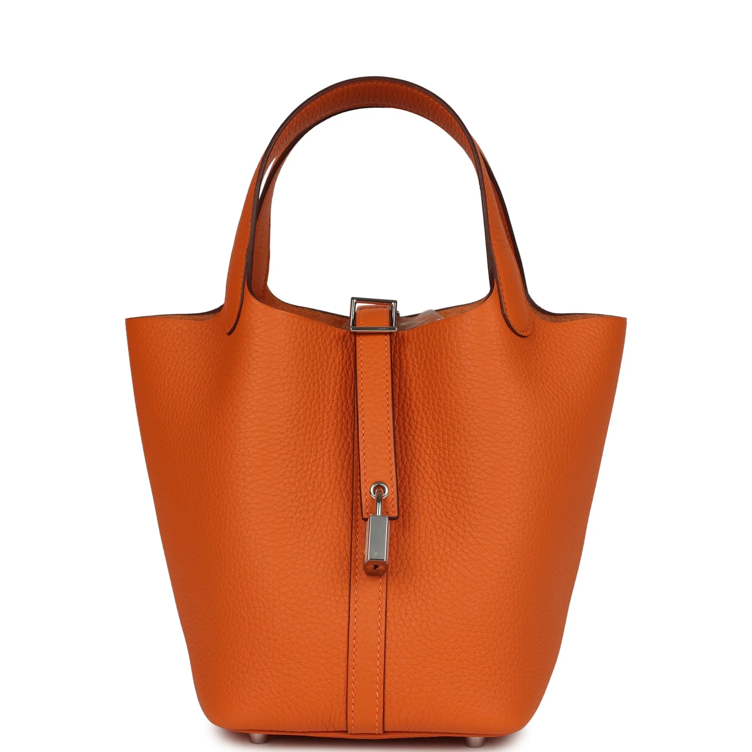 Hermes Picotin Lock 18 Orange Clemence Palladium Hardware