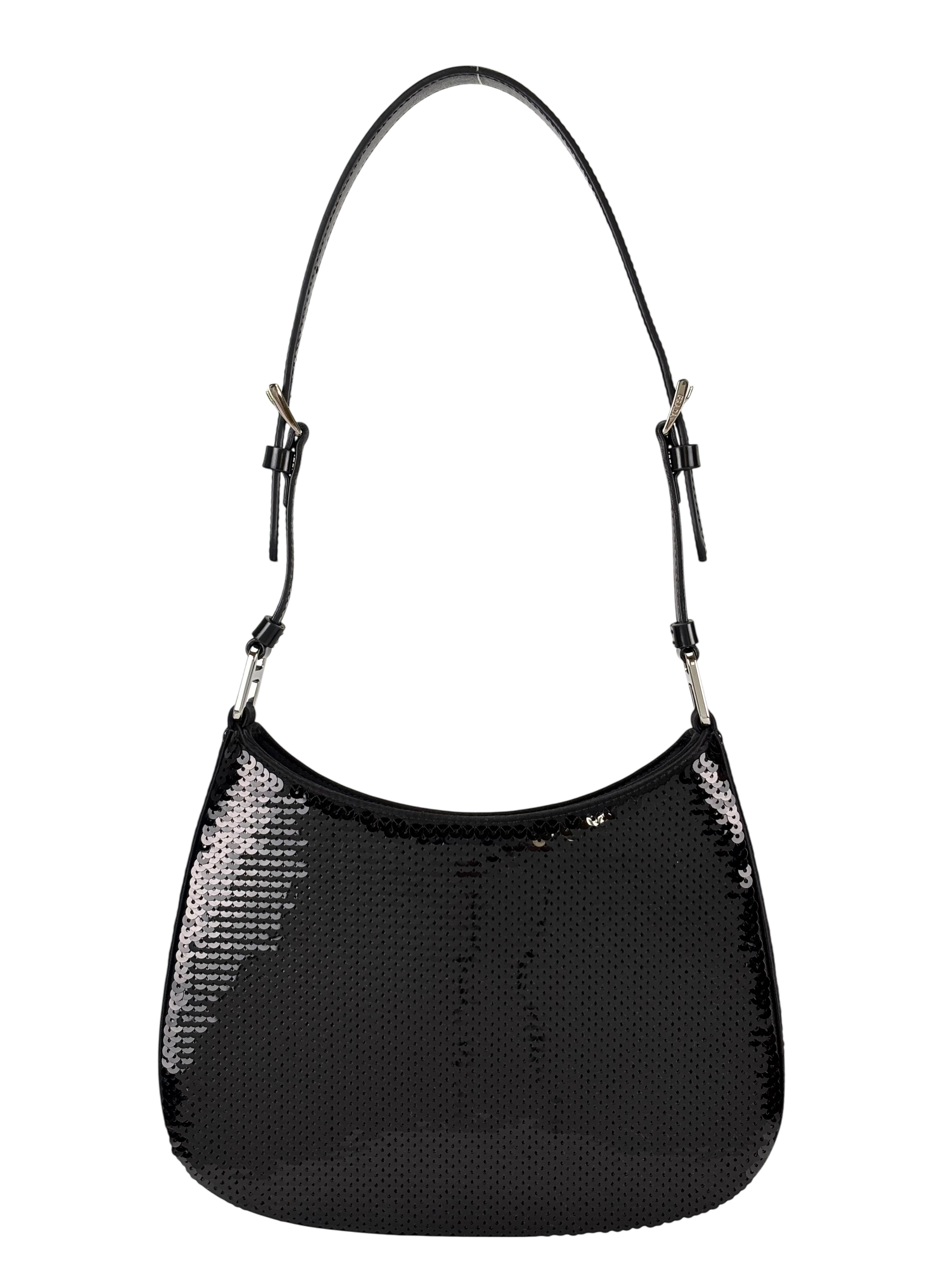 PRADA - Cleo Black Sequins Shoulder Bag