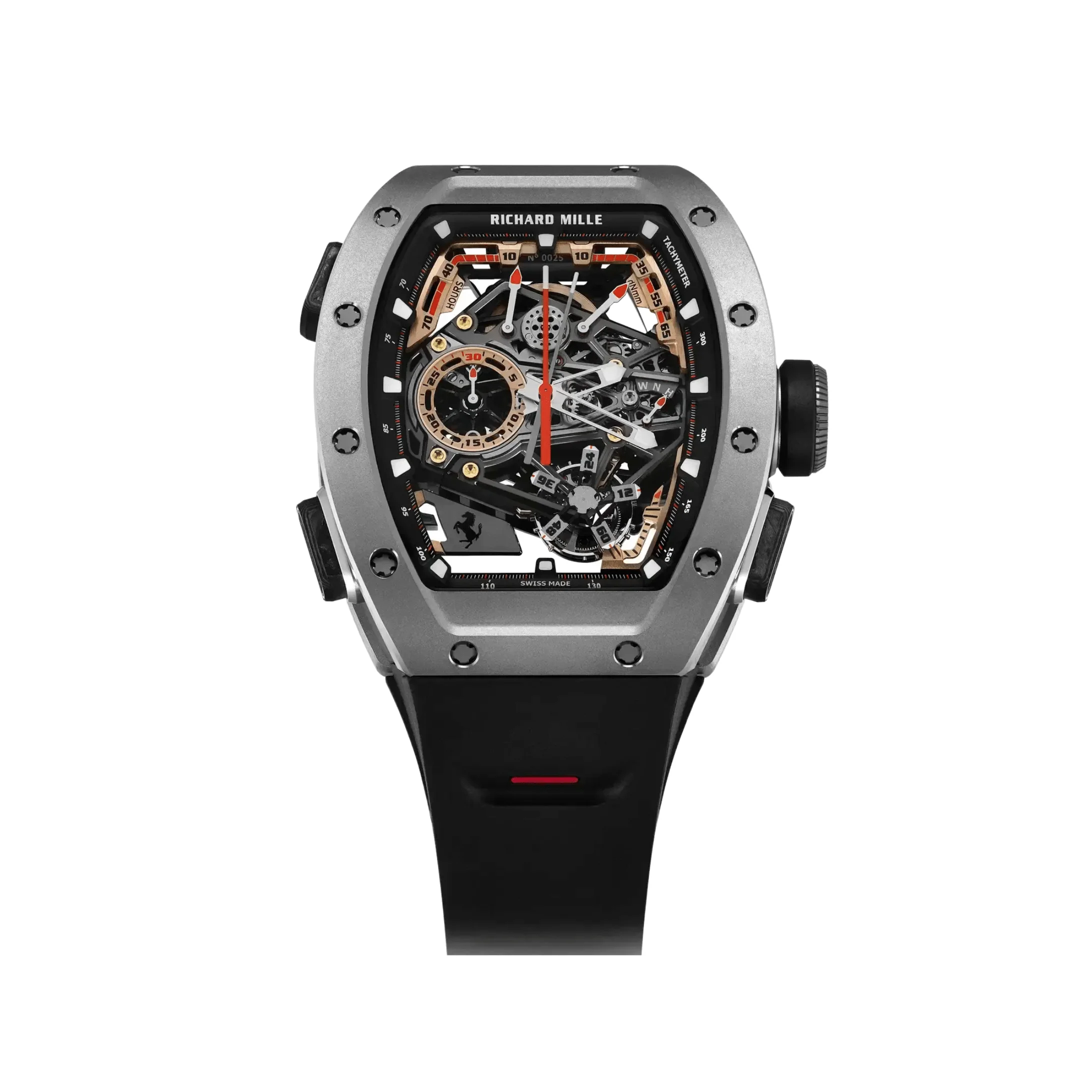 Richard Mille RM 43-01 Ferrari Manual Winding Tourbillon Split-Seconds Chronograph Titanium Limited Edition of 75