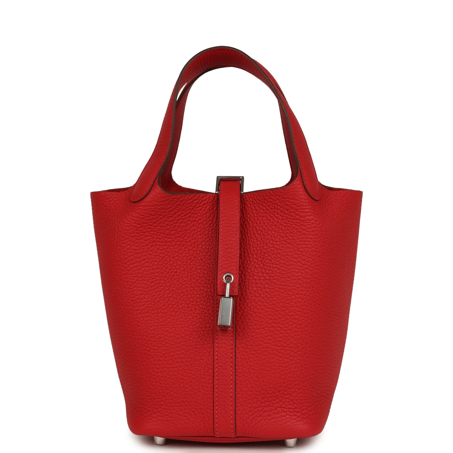 Hermes Picotin Lock 18 Vermillion Clemence Palladium Hardware