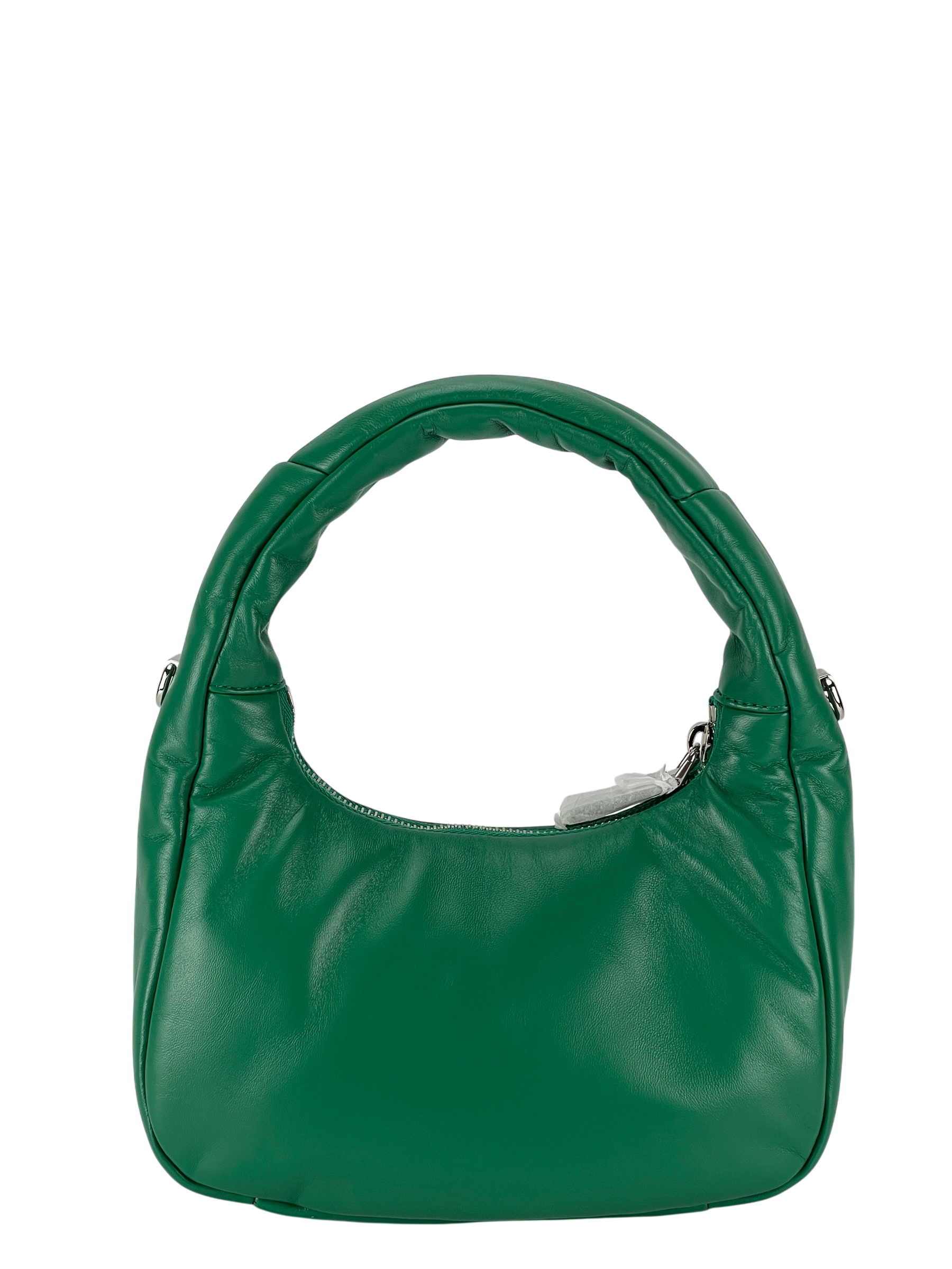 PRADA - Soft Padded Nappa Green Leather Mini
