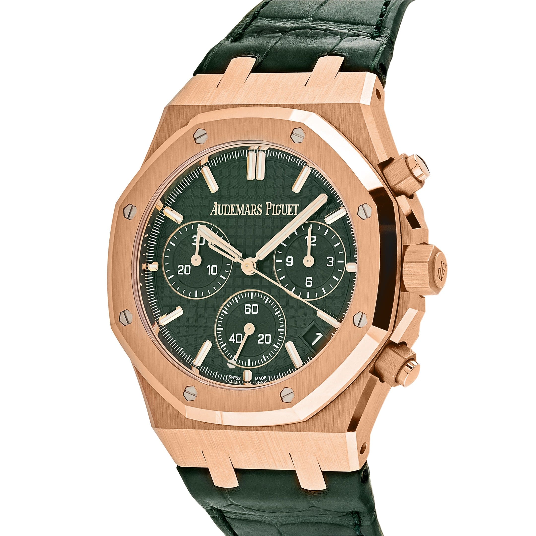 Audemars Piguet Royal Oak 26240OR.OO.D404CR.02 Chronograph Rose Gold Green Dial (2023)