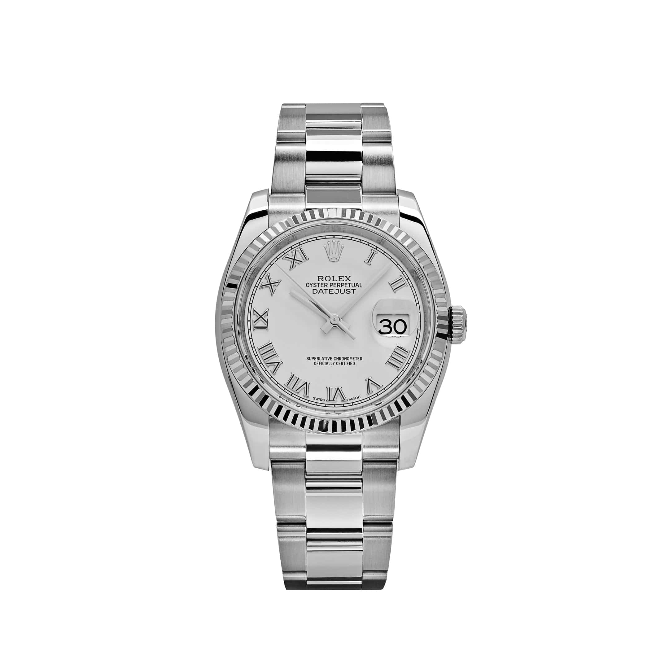 Rolex Datejust 36 116234 Stainless Steel White Roman Numerals Dial