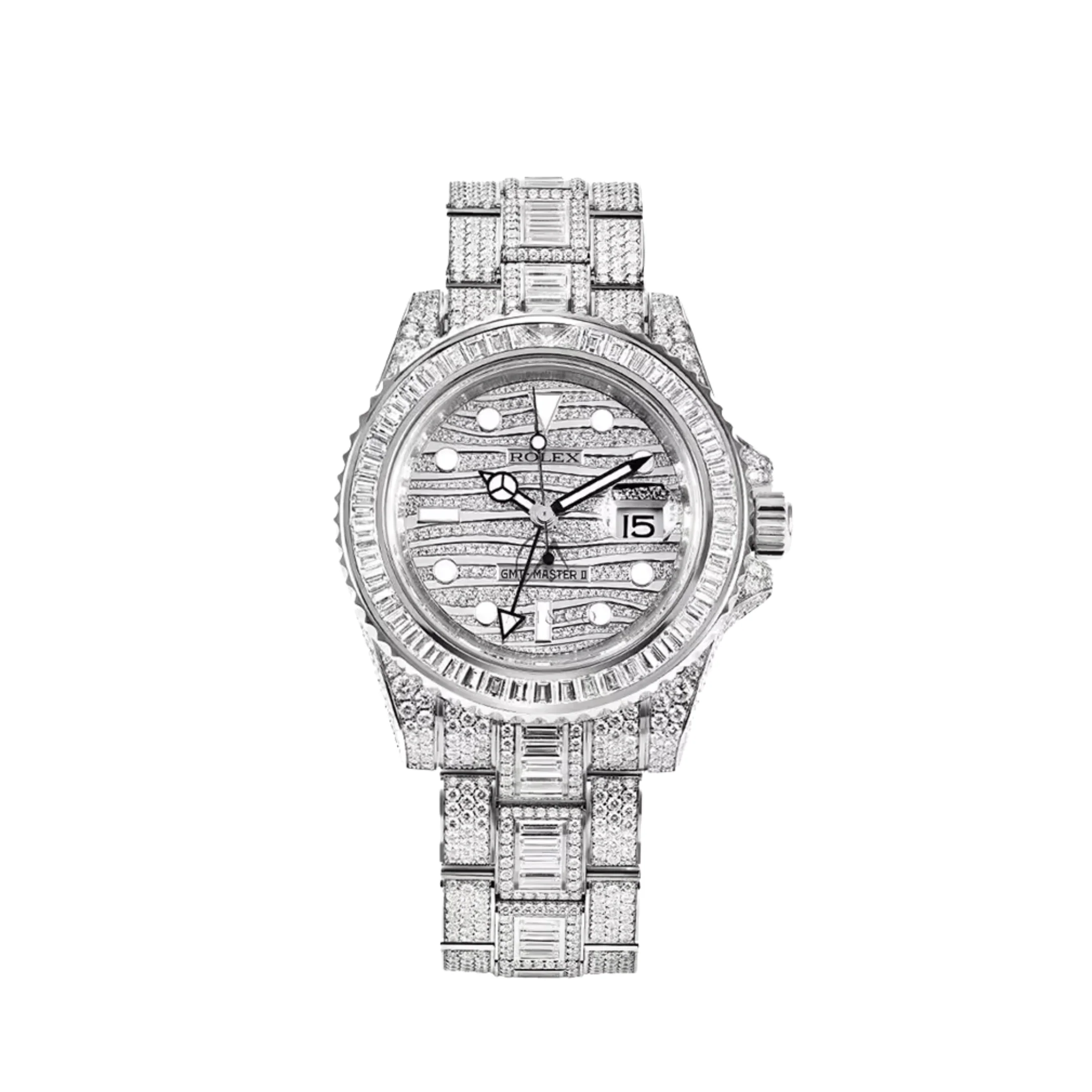 Rolex GMT-Master II 116769TBR-001 White Gold Diamond Set