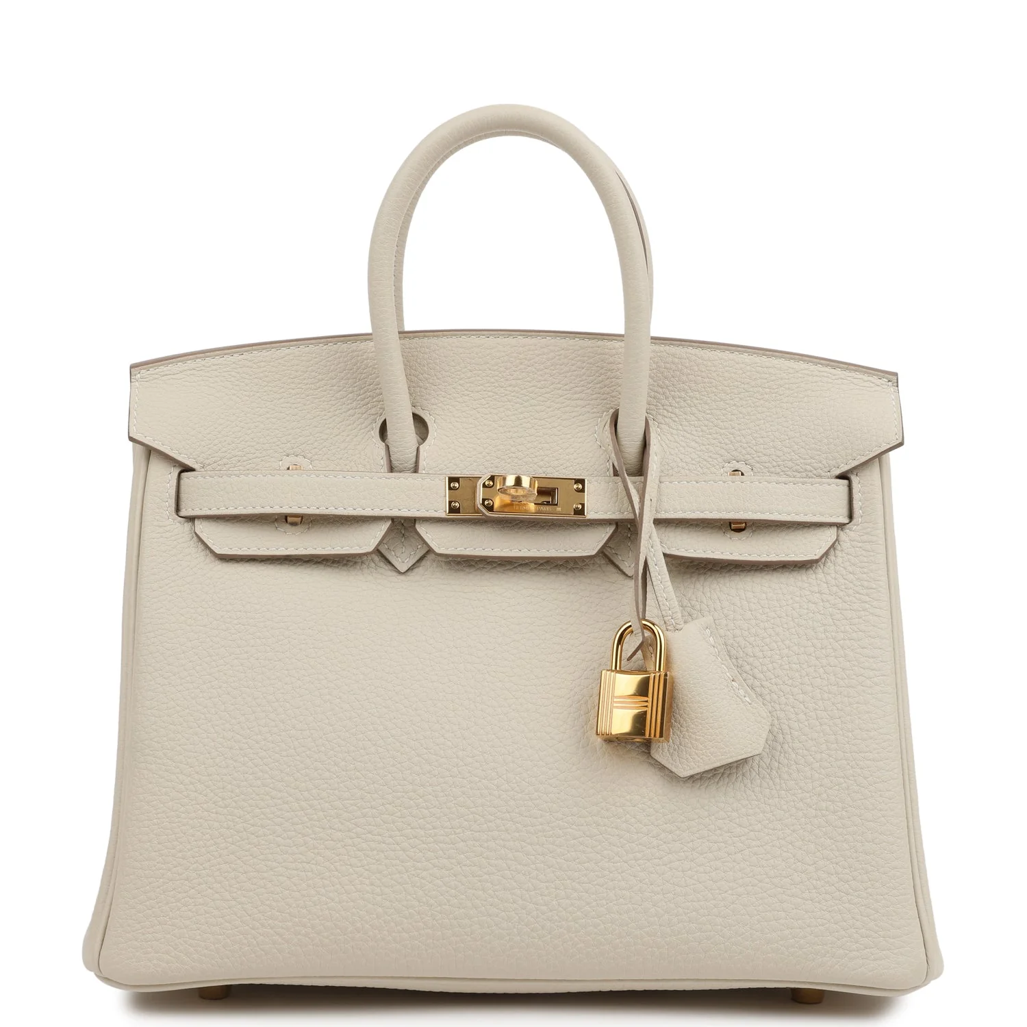 Hermes Birkin 25 Craie Togo Gold Hardware