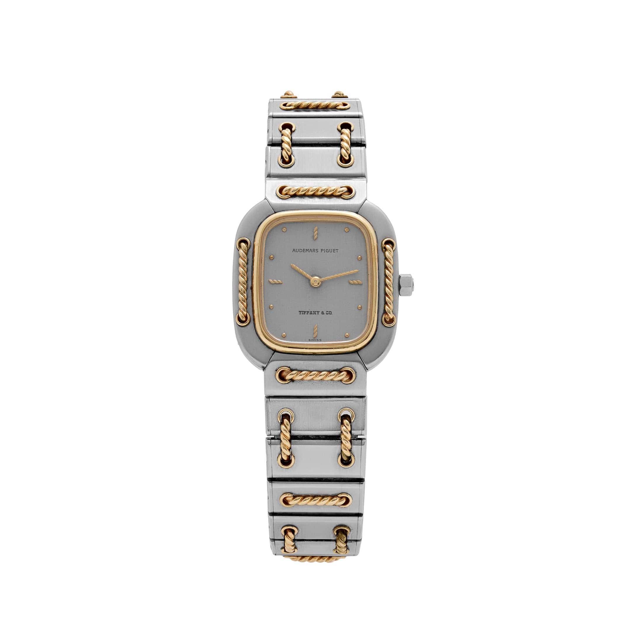 Audemars Piguet Lady Rope SA 6050.592 Stainless Steel Yellow Gold Gray Tiffany & Co. Dial Quartz