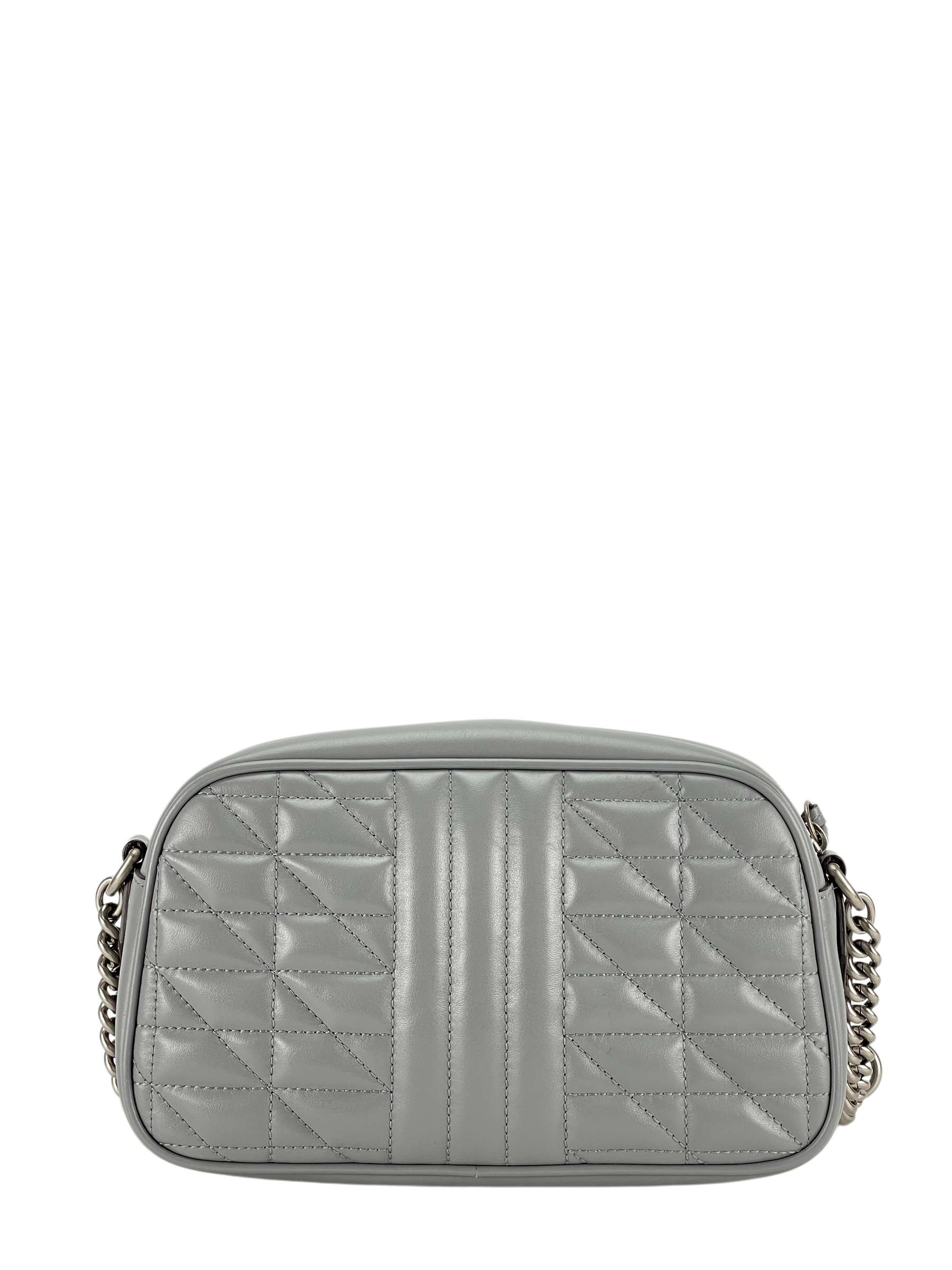 GUCCI - Grey GG Marmont Camera Bag