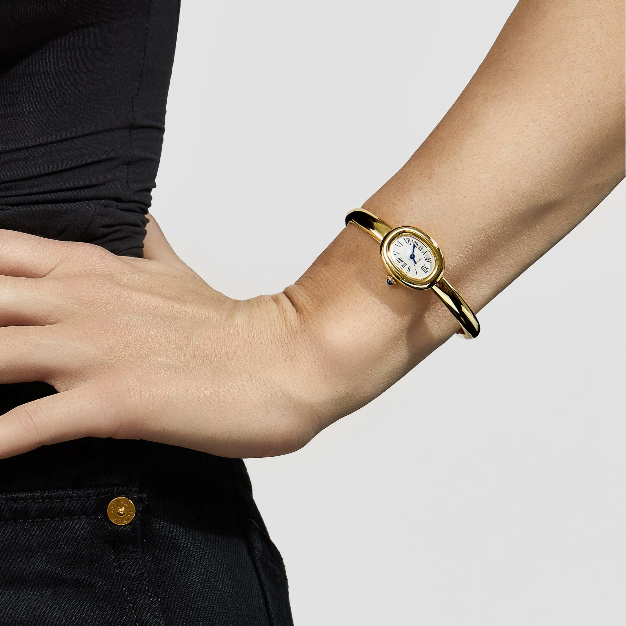 Cartier Baignoire Mini WGBA0021 'Ladies' Yellow Gold Quartz