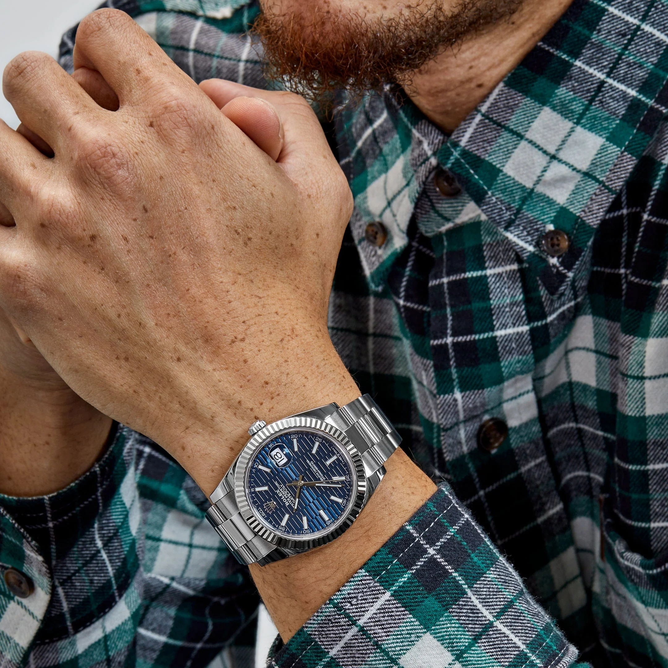 Rolex Datejust 41 126334 Stainless Steel Fluted Motif Blue Dial Oyster (2023)