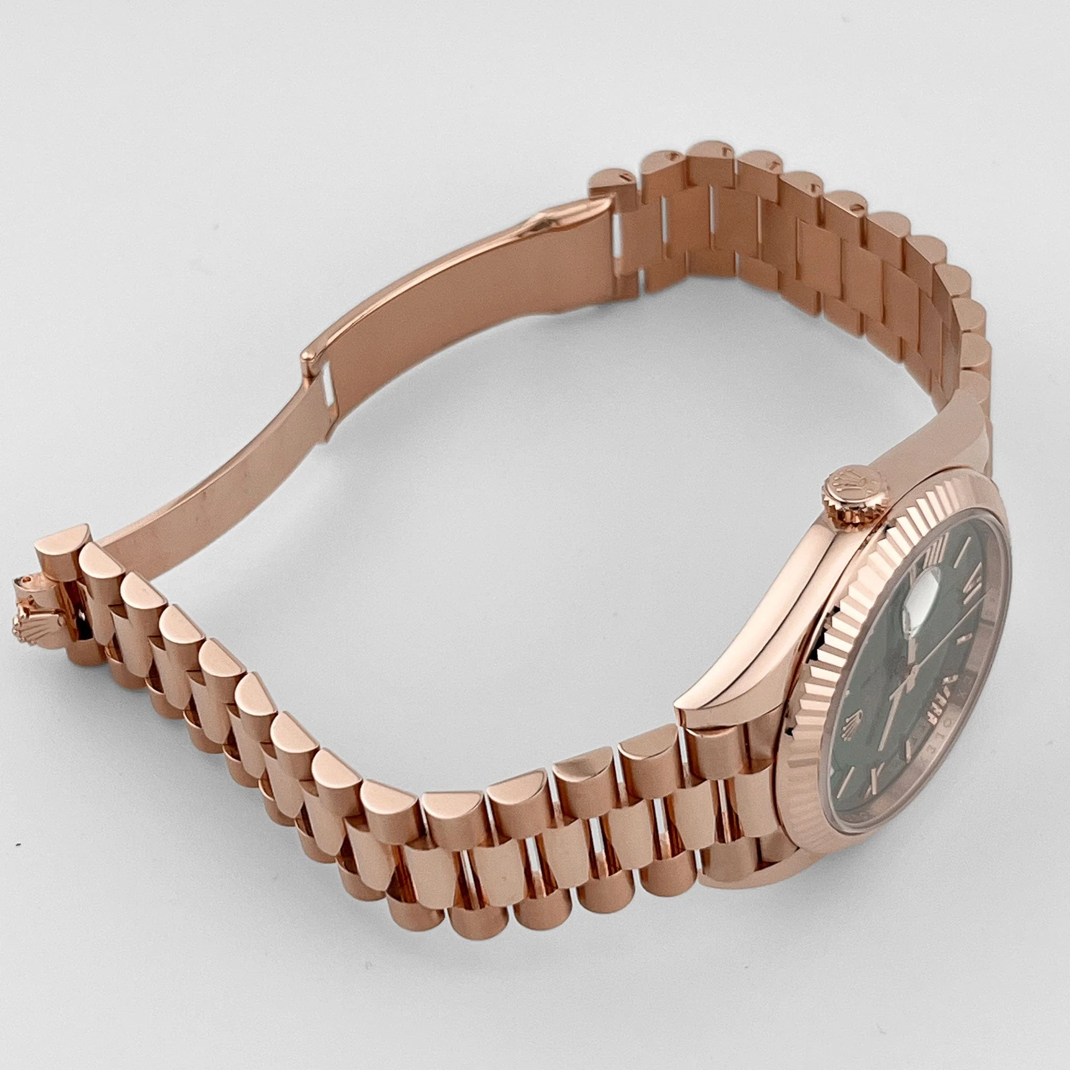 Rolex Day-Date 228235 Rose Gold Olive Green Dial (2023)