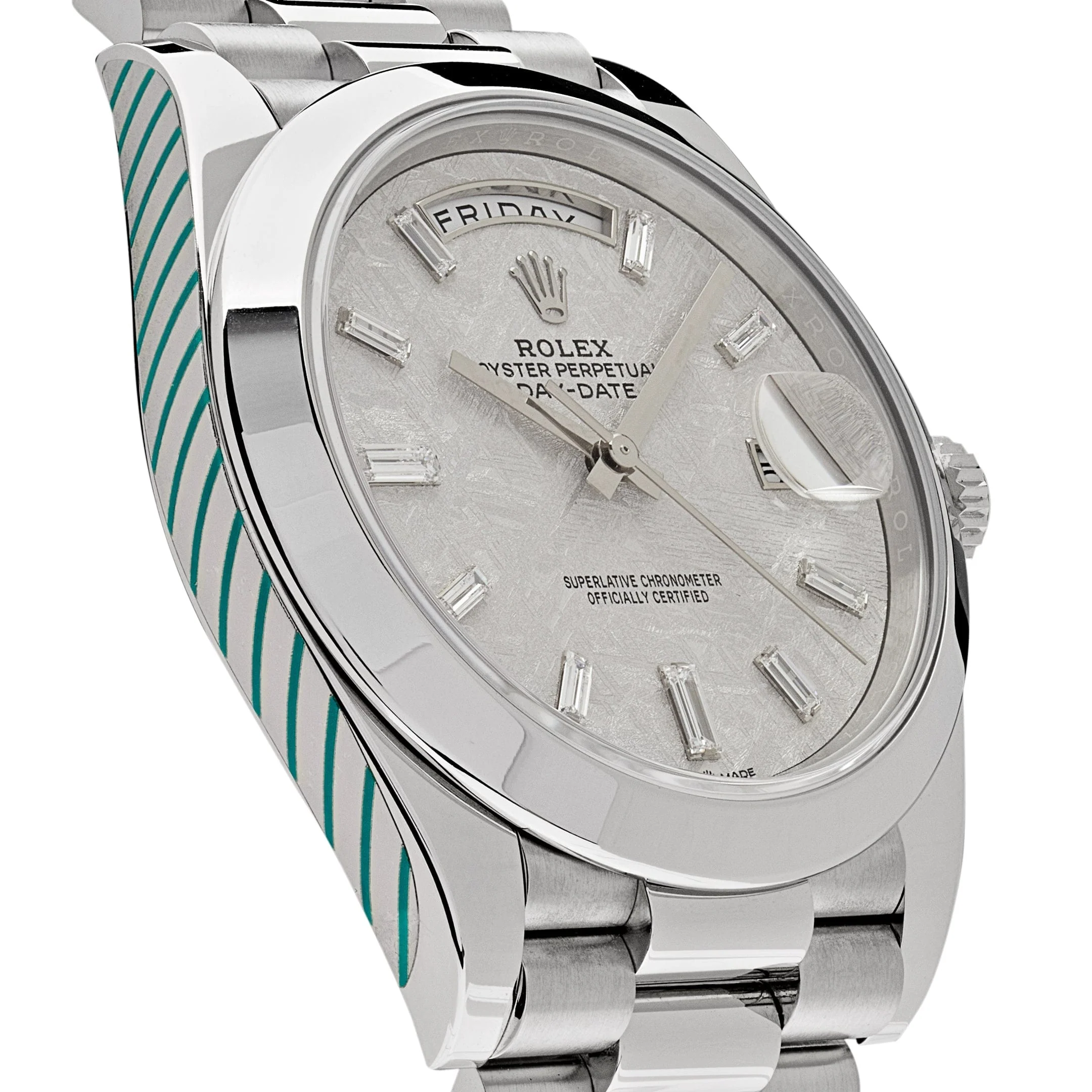 Rolex Day-Date 40 228206 Platinum Meteorite Diamond Dial