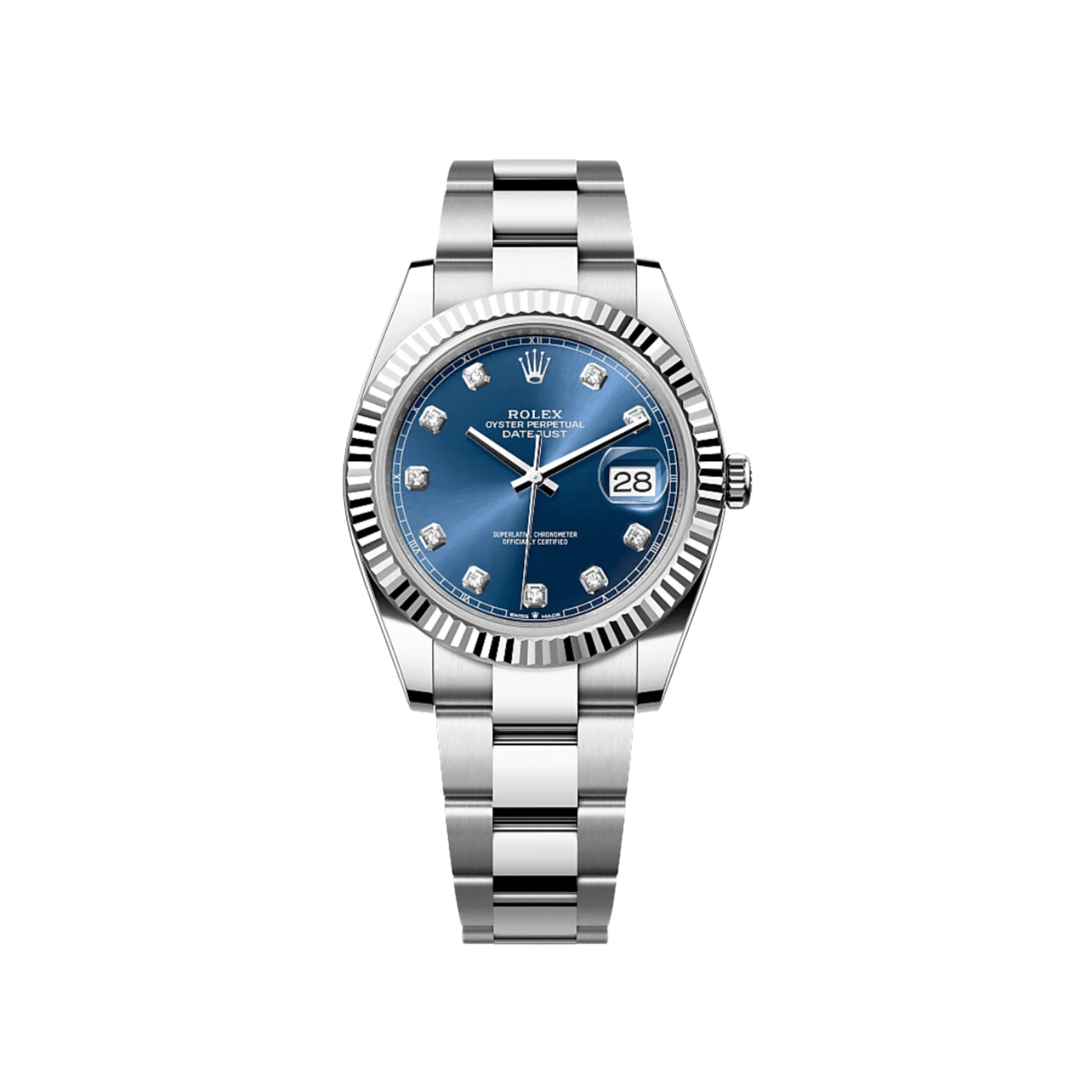 Rolex Datejust 41 126334 Stainless Steel Blue Diamond Dial Oyster (2025)