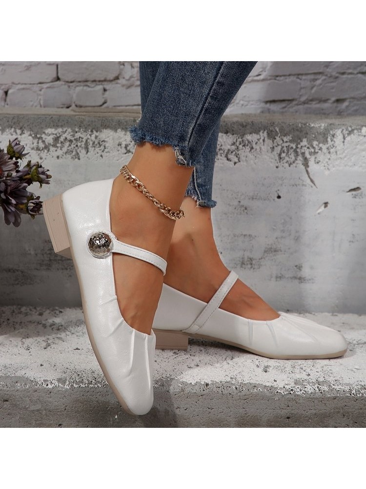 Round Toe Flat Heel Flats