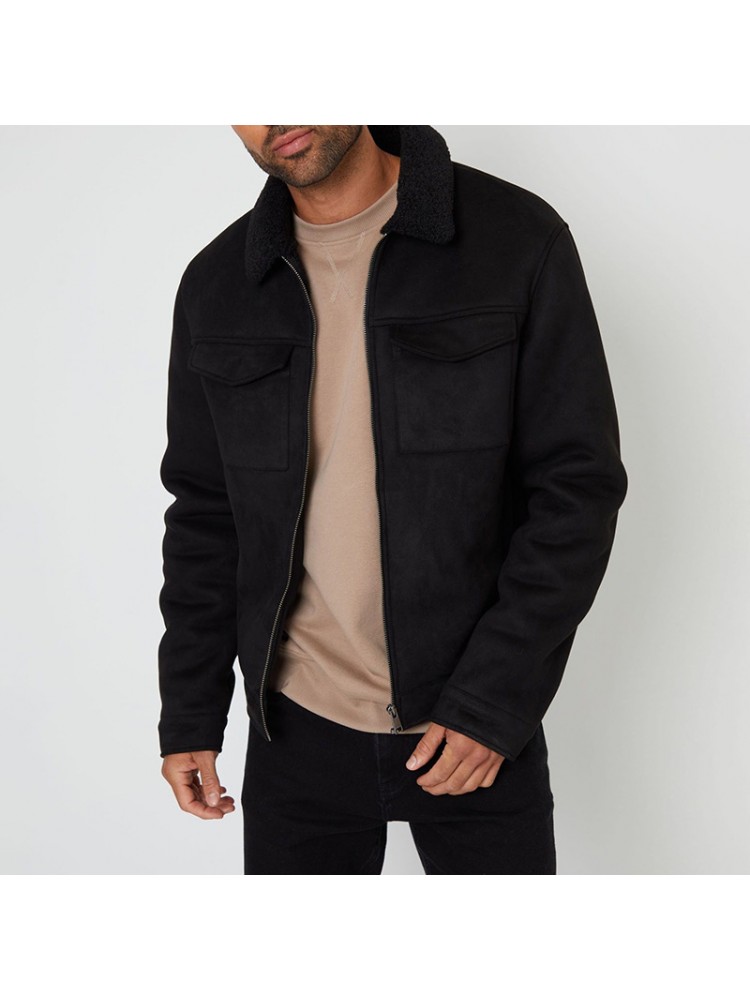 Lambswool Lapel Chest Pocket Jackets