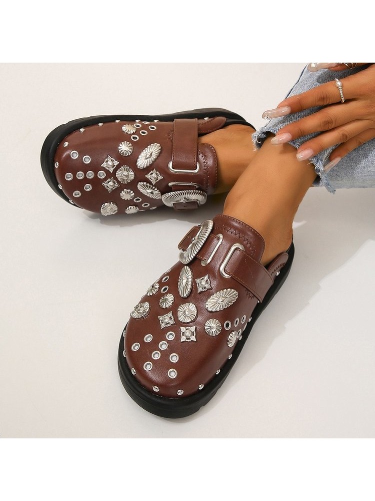 Rivet Flat Heel Flats