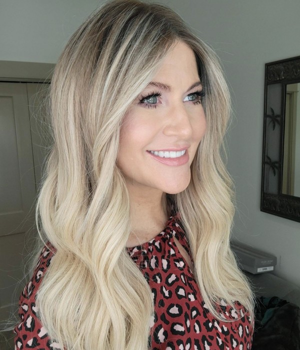 Charlotte | White Blonde Balayage Remy Human Hair Lace Front Wig