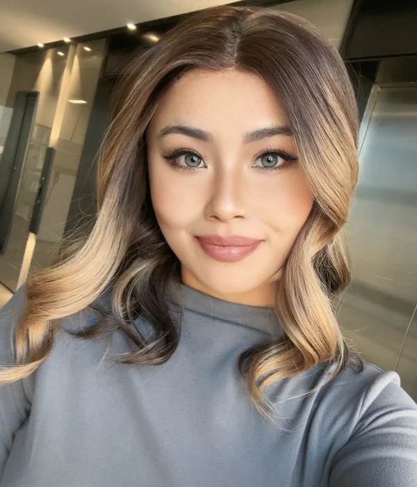 Collins | Dark Brunette Long Wavy Synthetic Lace Front Wig