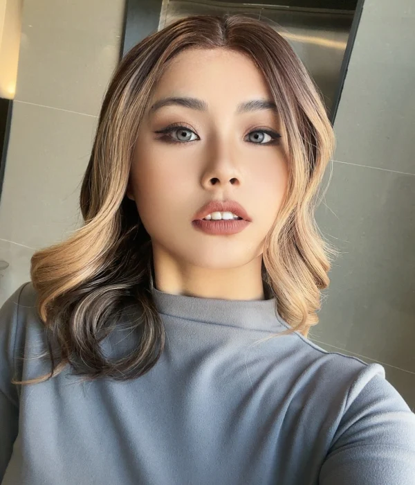 Collins | Dark Brunette Long Wavy Synthetic Lace Front Wig