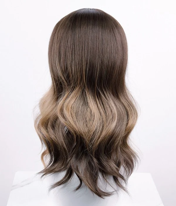 Collins | Dark Brunette Long Wavy Synthetic Lace Front Wig