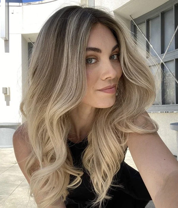 Charlotte | White Blonde Balayage Remy Human Hair Lace Front Wig