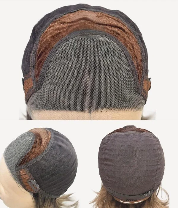 Collins | Dark Brunette Long Wavy Synthetic Lace Front Wig