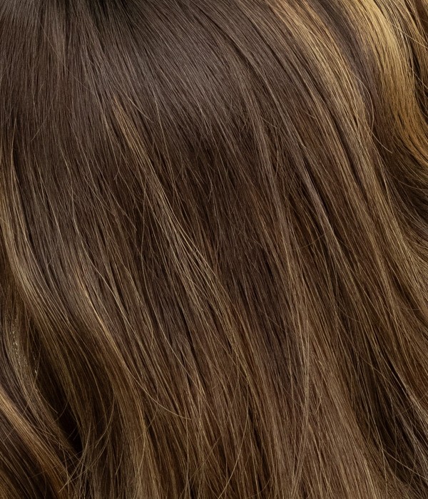 8” X 9” Sepia Silk Top Human Hair Topper | With Layers